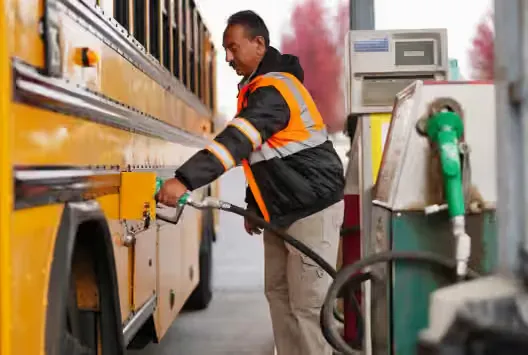 Rising diesel prices hit school districts hard ahead of the midterm elections